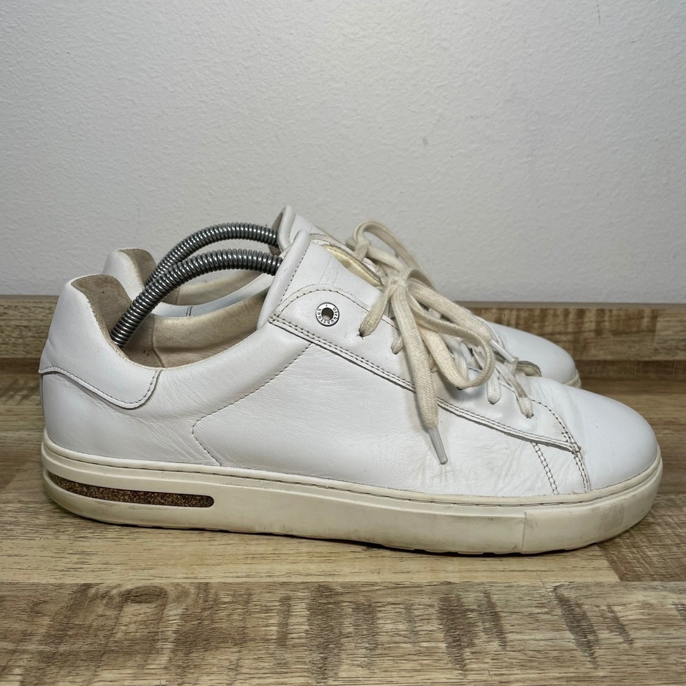 Birkenstock Bend Low White Leather Sneakers Mens EU 42 - US 9 Natural Shoes EUC